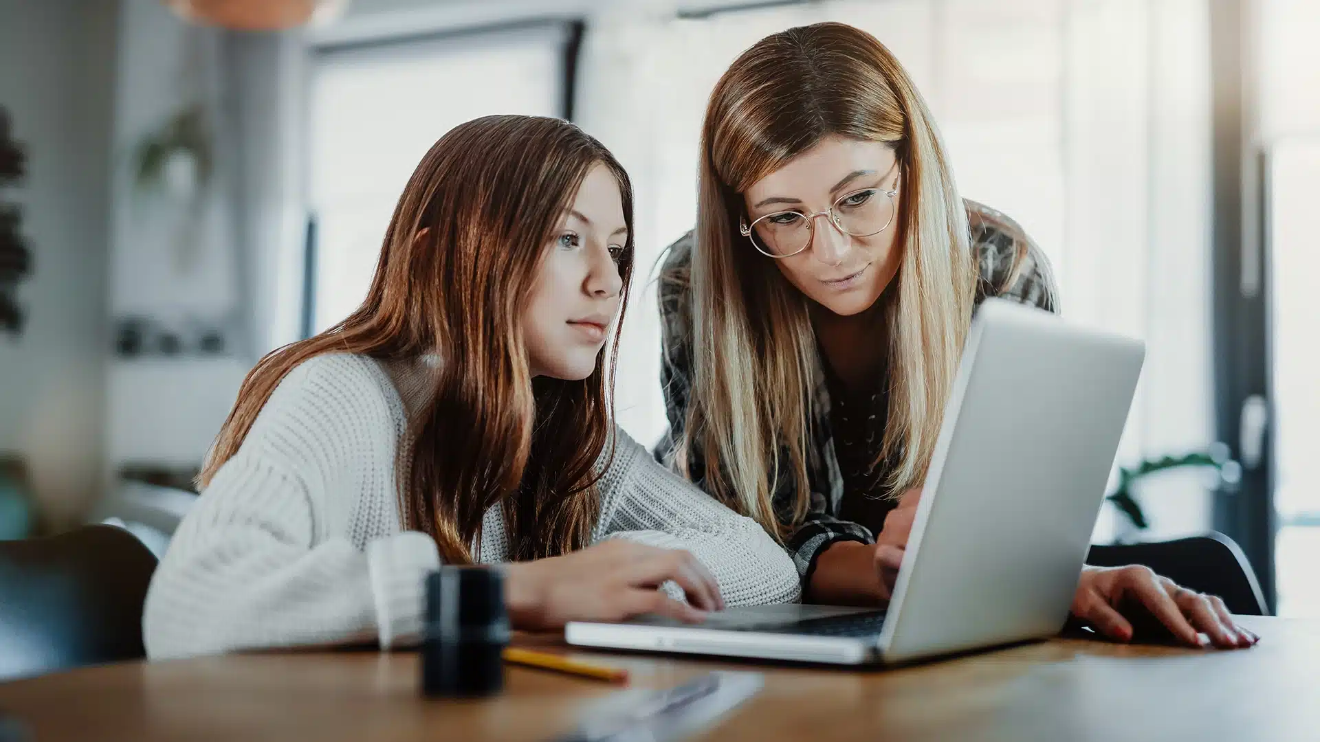 Parent talking with Children